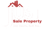 just sale property white red bg logo